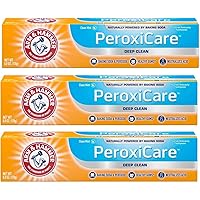 Arm & Hammer PeroxiCare Healthy Gums Toothpaste, Baking Soda & Peroxide, Fresh Mint, 6 Ounce (Pack of 3)