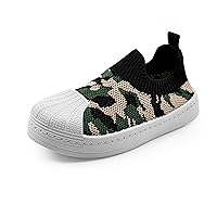 Toddler Boys and Girls Breathable Slip-on Tennis Walking Sneaker Shoes
