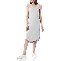 Amazon Essentials Women's Jersey Regular-Fit Sleeveless v-Neck Midi Dress (Previously Daily Ritual)
