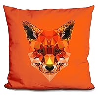 Geometric Fox Decorative Accent Throw Pillow