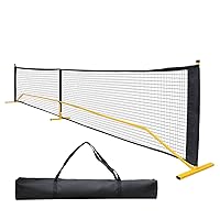 Portable Pickleball Nets, 22 FT Regulation Size Pickleball Set with Net, Pickle Ball Game Net System with Carrying Bag for Indoor Outdoor Backyard