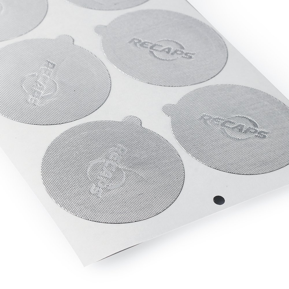 RECAPS Aluminum Espresso Lids Foil Seals Reusable Pods Compatible with Nespresso Original Line (Lids 240 Pcs Only) 37mm in Diameter