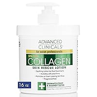 Collagen Cream Moisturizer Body Lotion & Face Cream | Dry Skin Rescue Collagen Lotion | Skin Tightening Cream | Skin Firming + Tightening Lotion | Body Skin Care Products, 16 Ounce