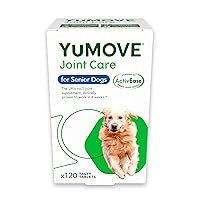 Senior Dog Tablets | Higher Strength Hip and Joint Supplement for Dogs with Glucosamine, Hyaluronic Acid, Green Lipped Mussel | Dogs Aged 8+ | 120 Tablets