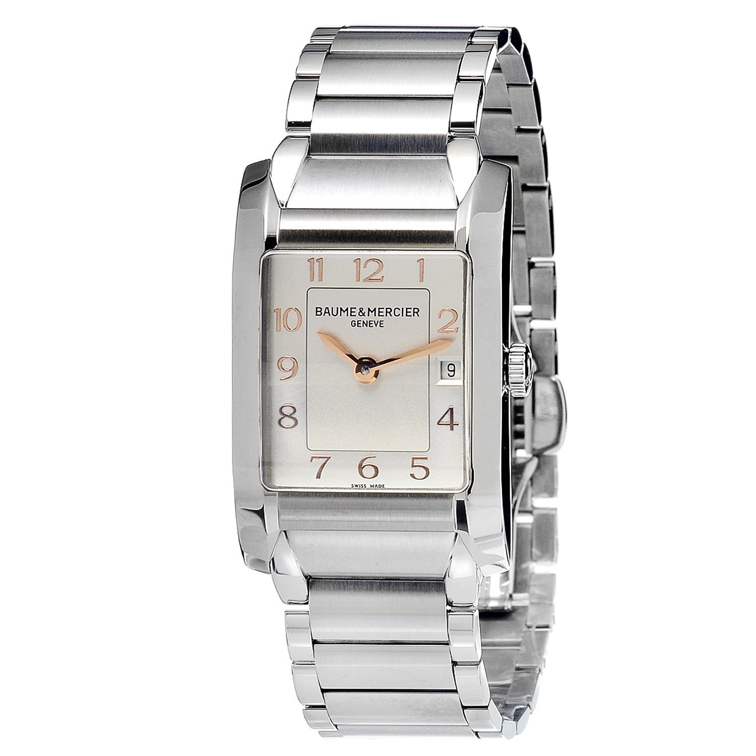 Baume & Mercier Women's MOA10049 Quartz Stainless Steel Silver Dial Watch