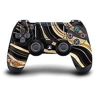 Head Case Designs Black and Gold Marble Vinyl Sticker Gaming Skin Decal Cover Compatible With Sony PlayStation 4 PS4 DualShock 4 Controller