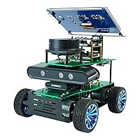 Yahboom Smart Robot Kit for Learning with Slamtec RPLIDAR - ROS Guide, Expandable Project, Hanging Aluminum Alloy Chassis, Voice Control (Without Jetson Nano B01)
