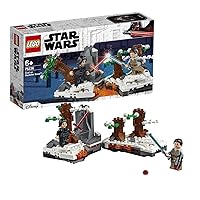 LEGO 75236 Star Wars Duel on Starkiller Base, Kylo Ren vs. Rey Forest Scene Set from Episode 7 The Force Awakens