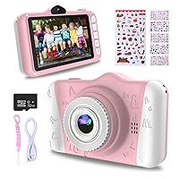 WOWGO WOWGO Kids Digital Camera - 12MP Children's Camera with Large Screen for Boys and Girls, 1080P Rechargeable Electronic Camera with 32GB TF Card