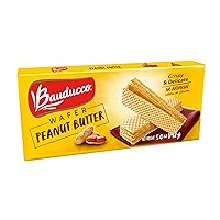 Peanut Butter Wafers - Crispy Wafer Cookies With 3 Delicious, Indulgent Decadent Layers of Peanut Butter Flavored Cream - Delicious Sweet Snack or Desert - 5.0 oz (Pack of 1)