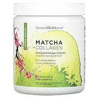 California Gold Nutrition Matcha Road Matcha + Collagen, 8 oz (227 g)