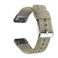 Quick Release Nylon Cowhide WatchBands For Garmin Fenix 7X 7 6 6X Pro GPS 5 5X 3HR Descent Mk1 Mk2 Strap 22 26mm Strap