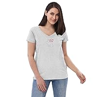 Lucky Me in 2023 Women’s Eco-Friendly V-Neck Relaxed Fit Short Sleeve T-Shirt by Get Beachy