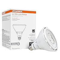 SYLVANIA PAR38 High Output LED Light Bulb, 150W = 25W, Non-Dimmable, Wet Rated, 2500 Lumens, 3000K, White - 1 Pack (74795)