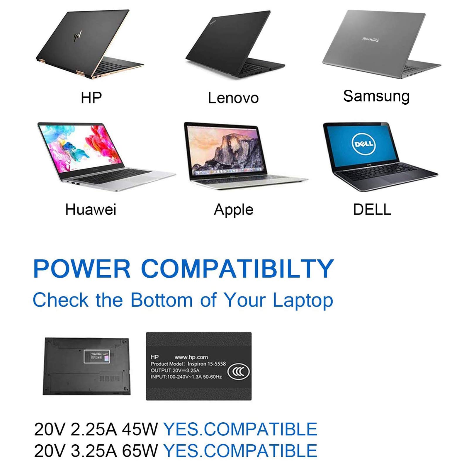 Mua 65W 45W USB-C AC Charger for Lenovo Chromebook C330 S330 100e 300e  ThinkPad T480 T480s T580 T490s E585 E580 E590 E595 E480 A485 X280 L380 L480  Yoga C930 C940 C740 S730