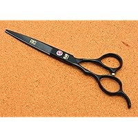 Hair Cutting Scissors, Professional Haircut Scissors Kit, Thinning Shears, Black Hairdressing Scissors Left Hand Cut, for Barber, Salon, Home,6.0inch