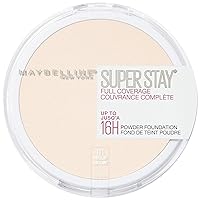 Maybelline Super Stay Full Coverage Powder Foundation Makeup, Up to 16 Hour Wear, Soft, Creamy Matte Foundation, Porcelain, 1 Count