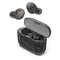 JLab Limited Edition Go Air Pop True Wireless Bluetooth Earbuds + Charging Case, Clear, Dual Connect, IPX4 Sweat Resistance, Bluetooth 5.1 Connection, 3 EQ Sound Settings
