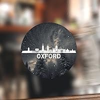 50 Pcs United Kingdom Oxford Skyline Vinyl Stickers City Scenery Vinyl Sticker Decal City State Peel and Stick Sticker Labels Stickers Pack Laptop Phone Computer Stickers Gifts 2inch