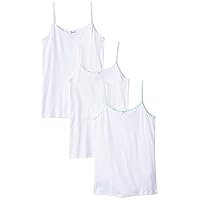 Trimfit Little Girls' Camisole Undershirt 100 Percent Combed Cotton 3-Pack