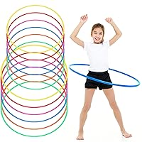 Kathfly Exercise Hoops Plastic Toy Hoop for Kids Adults Exercise Fitness Gymnastics Dog Agility Equipment Party Games Accessories