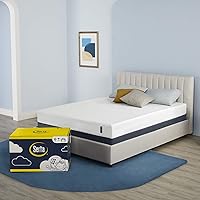 Serta - 7 inch Cooling Gel Memory Foam Mattress, Queen Size, Medium-Firm, Supportive, CertiPur-US Certified, 100-Night Trial - for Ewe,White