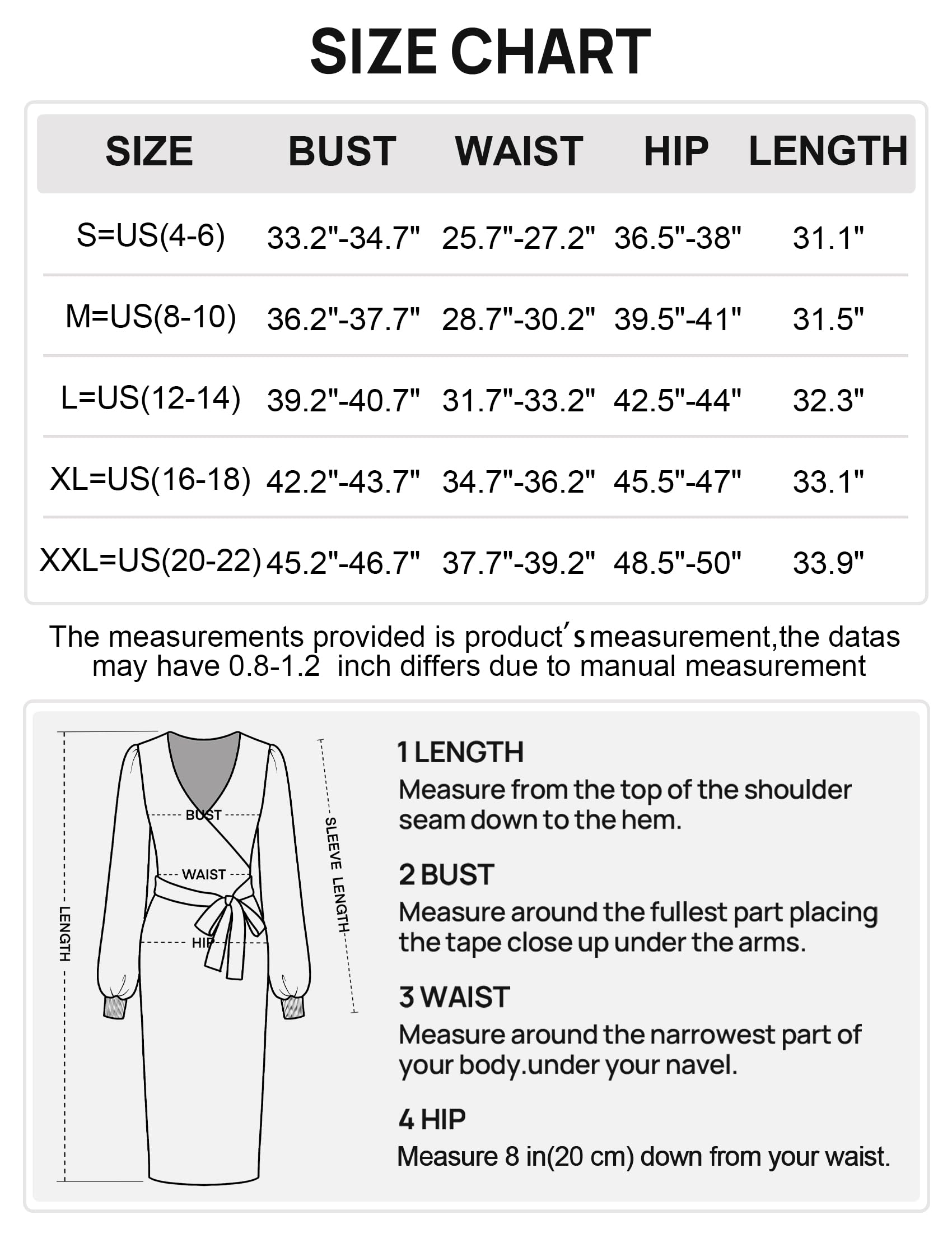 MEROKEETY Womens V Neck Lace Long Sleeve Sweater Dress Sexy Wrap Knit Bodycon Midi Dresses with Belt