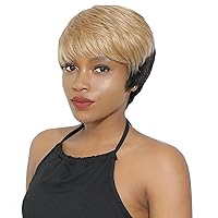 Pixie Cut Wigs for Women Human Hair Short Bob Wig Brazilian Human Hair Wigs Pixie Cut Glueless Wigs 1B/27 Color