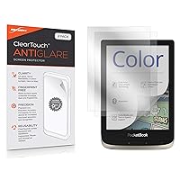 BoxWave PocketBook Color e-Reader Screen Protector, [ClearTouch Anti-Glare (2-Pack)] Anti-Fingerprint Matte Film Skin for PocketBook Color e-Reader