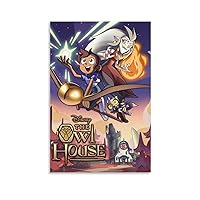 Fotuven Owl House Cartoon Character Classic Poster Canvas Art Poster Poster Decorative Painting Canvas Wall Art Living Room Posters Bedroom Painting 12x18inch(30x45cm)