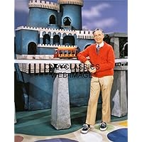 Schneider Electric Mister FRED Rogers 8X10 Photo Children Neighborhood Trolley Television TV Castle