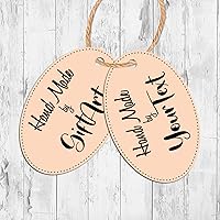Personalized Handmade Tags Labels, Someone Special, Your Text Custom Tag Custom, Personalized tag, Wedding tag, Decorative Tags,Design Four (Ivory Pack of 200)