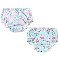 Hudson Baby Unisex Baby Swim Diapers, Flamingos, 6-12 Months