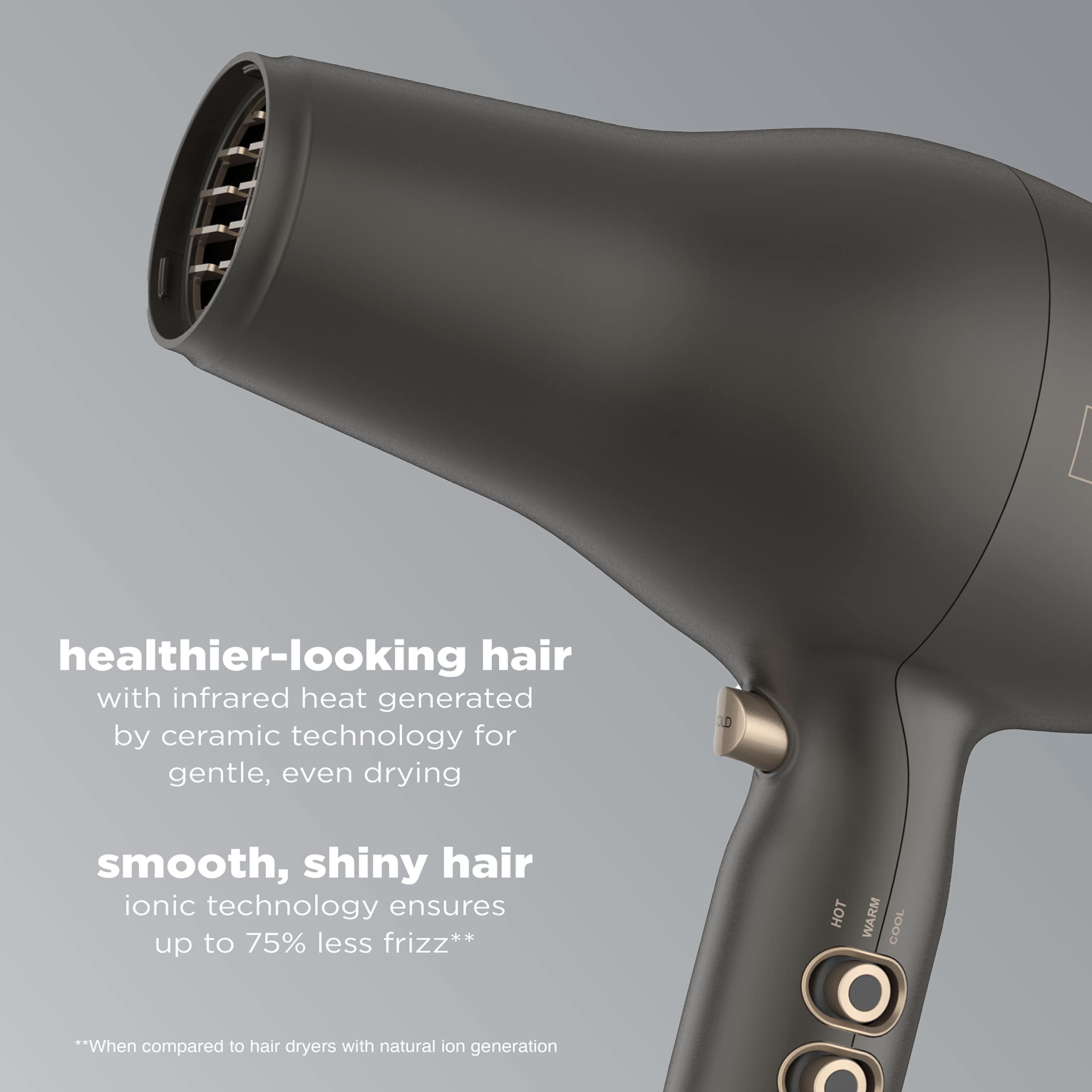 INFINITIPRO by CONAIR 1875 Watt FloMotion Pro Hair Dryer, Personalize Your Drying Experience with Adjustable Airflow, Includes Concentrator and Diffuser