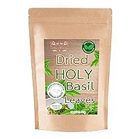 Hida Beauty Dried Thai Holy Basil Leaves for Seasoning Asian Cuisines Thai Cooking herbs spices 30g Pure whole dried leaves Original Taste