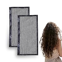 2 Pcs Length and Lock Hair Stretcher - Length N Lock Curly Hair Lengthening Net - Mesh Wrap to Prevent Shrinkage - Recommended for Hair Types 3b-4c (13 × 7 Inch)