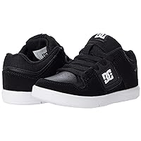 DC Kids Cure Low Top Boys Skate Shoes Youth Sneaker Black/White 4.5 Big Kid M