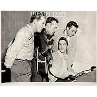 Million Dollar Quartet Photograph 8 X 10 | Stunning 1956 Sun Studio Portrait | Elvis Presley | Jerry Lee Lewis | Johnny Cash | Carl Perkins | Rock and Roll | Historic Jam Session | Rare Photo | Poster