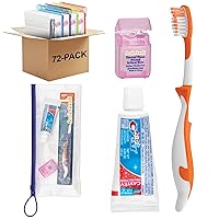 SmileGoods Child Dental Care Kit with Toothbrush, Toothpaste, and Floss, 72 Pack