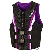 O'Brien Impulse Women's Life Jacket, US Coast Guard Approved, Great for Any Water Sports - Boating, Skiing, Surfing, PWC