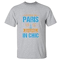 Gifting ParisThemed Style in Chic Gifts for The Fashion Aficionado Men Women White Gray Multicolor T Shirt