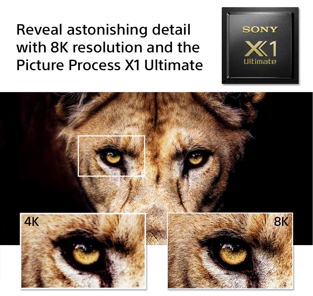 Sony Z8H 85 Inch TV: 8K Ultra HD Smart LED TV with HDR and Alexa Compatibility - 2020 Model