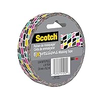 Scotch Expressions Masking Tape, 0.94 Inch x 20 Yards, Brick Graffiti