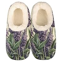 Bardic Slippers for Women Mens, Winter Warm Soft Coral Fleece Fuzzy House Slippers Socks Lightweight Portable Comfortable for Indoor Outdoor