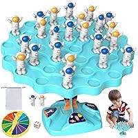 Balance Board Game 68PCS/Set Tetra Tower Balance Game Parent Child Interaction Balancing Tree Game with 64 Chess Pieces and Storage Bag for Family Gathering Funny Party Games