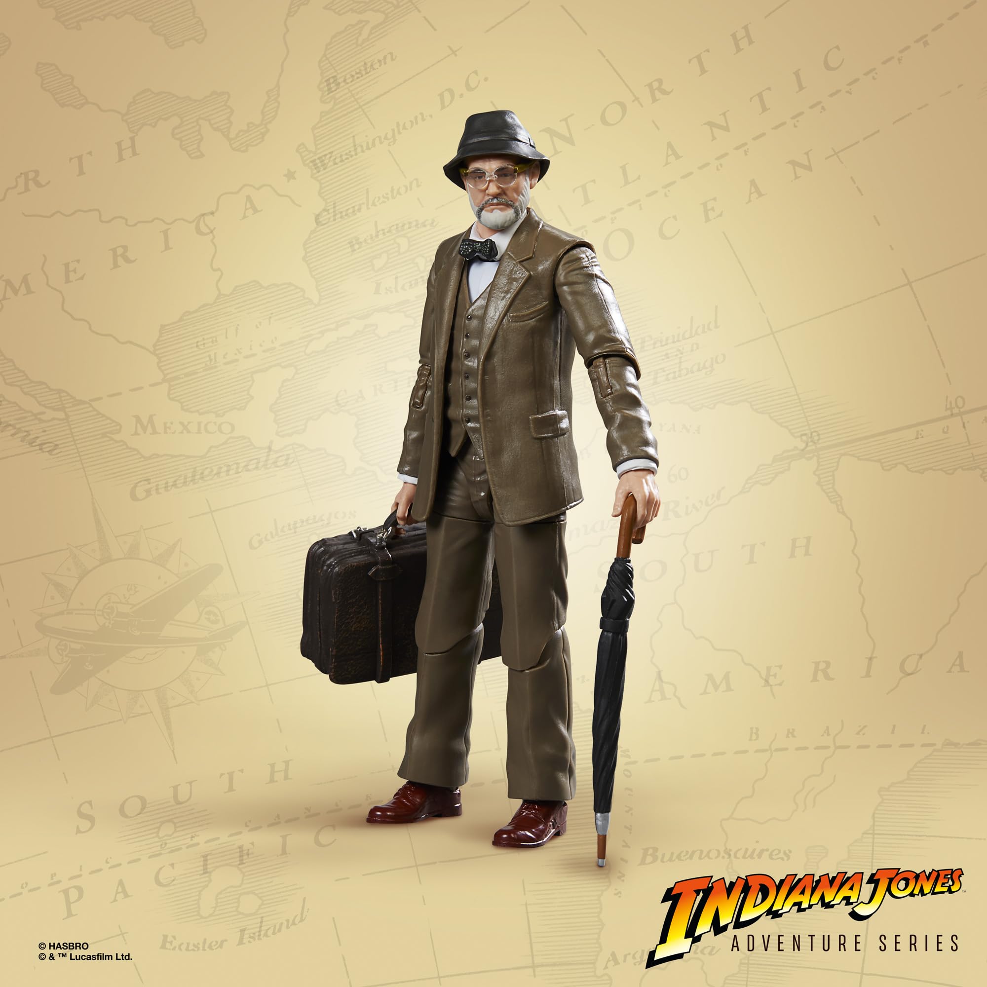 Indiana Jones and The Last Crusade Adventure Series Henry Jones, Sr. Action Figure, 6-inch Action Figures, Toys for Kids Ages 4 and up