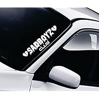 Sadboyz Club V6 Car Decal Bumper Sticker Vinyl Truck Window Mirror JDM Windshield Banner Rearview Quote Men Girls Trendy Racing Street Auto Japanese Speed Sad Drift (22