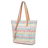 Pomelo Best Tote Bag with Zipper Waterproof Nylon Large Handbag Women's Shopper for Office School Shopping