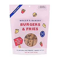 Bocce's Bakery - Limited Edition Wheat-Free Dog Treats, Burgers & Fries Biscuits, 5 oz