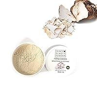 [Korean Herbal Beauty Powder] Prince Natural Beauty PORIA COCOS Powder for facial mask (2.82oz / 80g) with 100% Cotton Facial Gauze Mask (10 sheets) 백복령 팩 가루